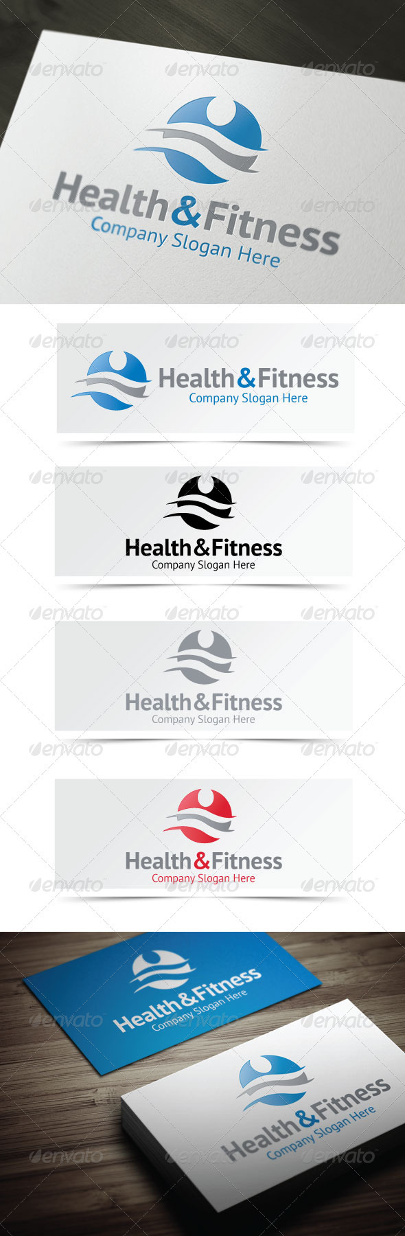 Health & Fitness Logo - Vector Abstract