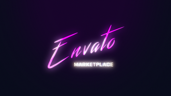 Retro Future Shining Logo Logo Stings template preview