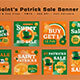 Green Gradient Saint Patrick's Sale Banner