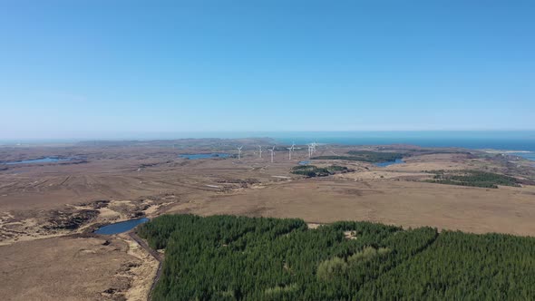 The Loughderryduff Windfarm Between Ardara and Portnoo in County Donegal  Ireland  Time Lapse alt