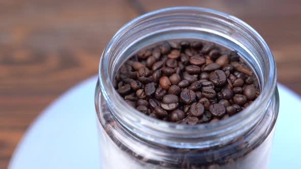 Brown Coffee In A Jar