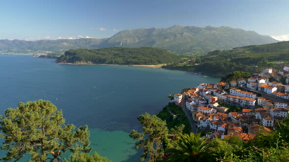 Panning Sunset View Of Lastres Asturias Spain By Silver John Videohive