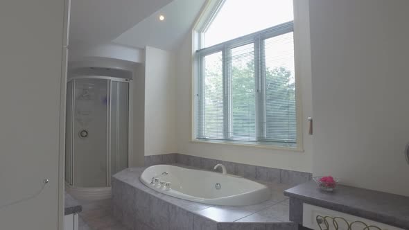 real estate bathroom classy and bright pan entrance 4k alt