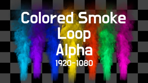 Colored Smoke Loop Alpha