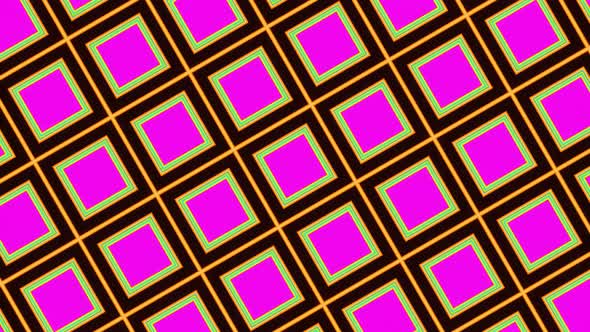 Abstract Pulsation of Pink Squares Changing Color alt