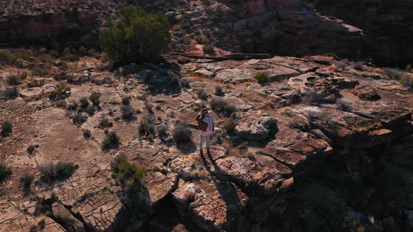 Young girl view from above alt