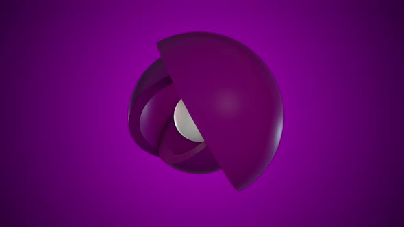 Rotation of the purple hemispheres