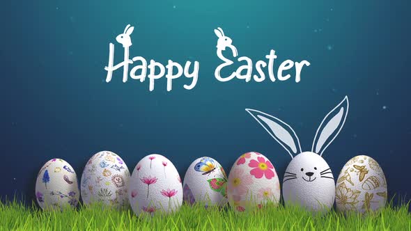 Happy Easter Greeting Card Background
