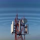 Aerial View Around of the Cellular Telecom Tower 4k - VideoHive Item for Sale