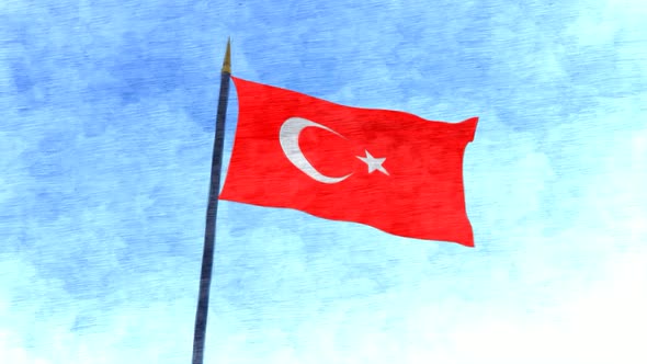 Turkey Flag Stop Motion