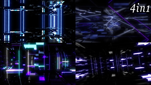 Neon Stage - VJ Loop Pack (4in1) alt