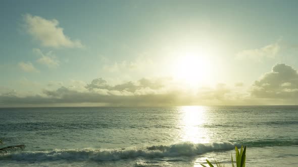 Ocean Sunrise with Clouds alt
