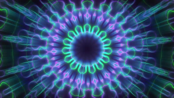 Spiritual Symmetrical Neon Vj Loop