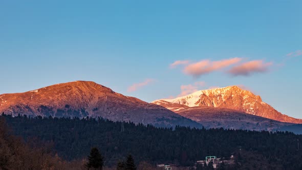 4K Timelapse Karpenisi Sunset, Greece alt