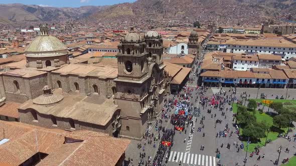 Cusco Cathedral Top View