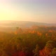 AERIAL with Beautiful Autumnal Forest and Countryside at Foggy Morning - VideoHive Item for Sale
