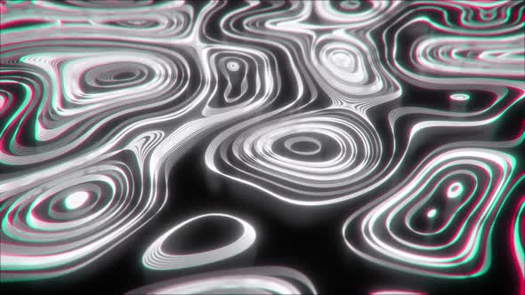 Curl Noise Flow Abstract Background Loop