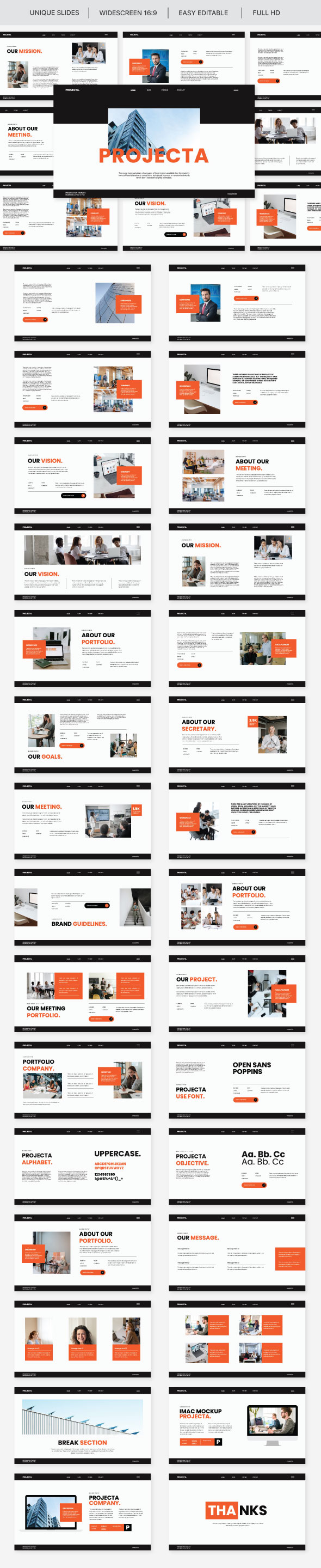 Projecta Business PowerPoint Template