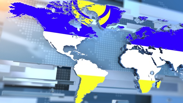 Buryatia Flag Inside The Shape Of World Map Transition alt