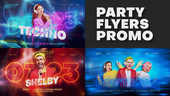 Party Flyers Promo Product Promo template preview