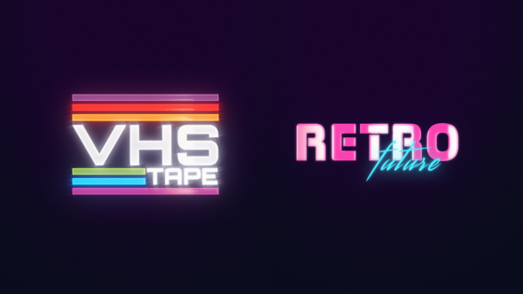 Retro Future Laser Logo Logo Stings template preview