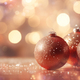 Red and Golden Christmas Ornaments with Bokeh Effect - PhotoDune Item for Sale