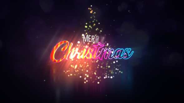 Merry Christmas Logo Opener Logo Stings template preview