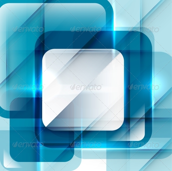 Blue Modern Geometric Abstract Background - Backgrounds Decorative