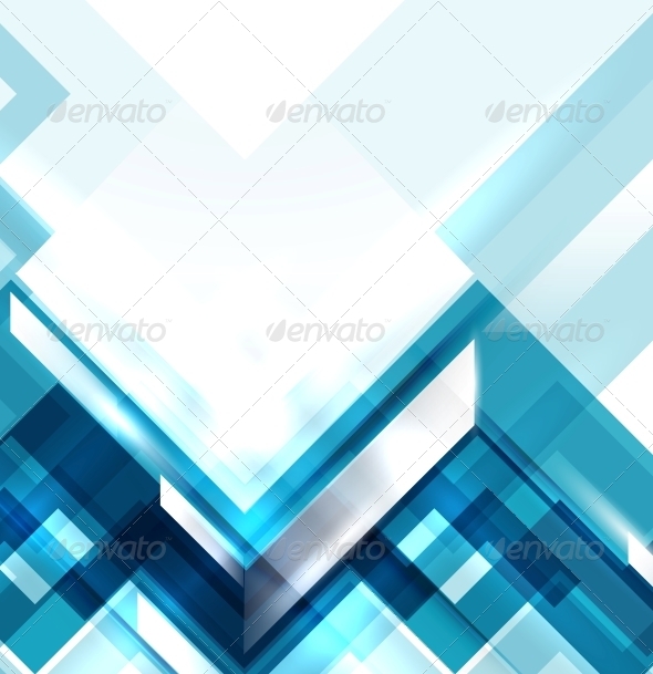 Blue Modern Geometric Abstract Background - Backgrounds Decorative
