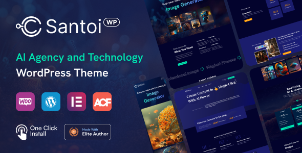 Santoi – AI Agency and Technology WordPress Theme
