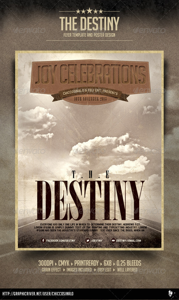 The Destiny Flyer Template - Concerts Events