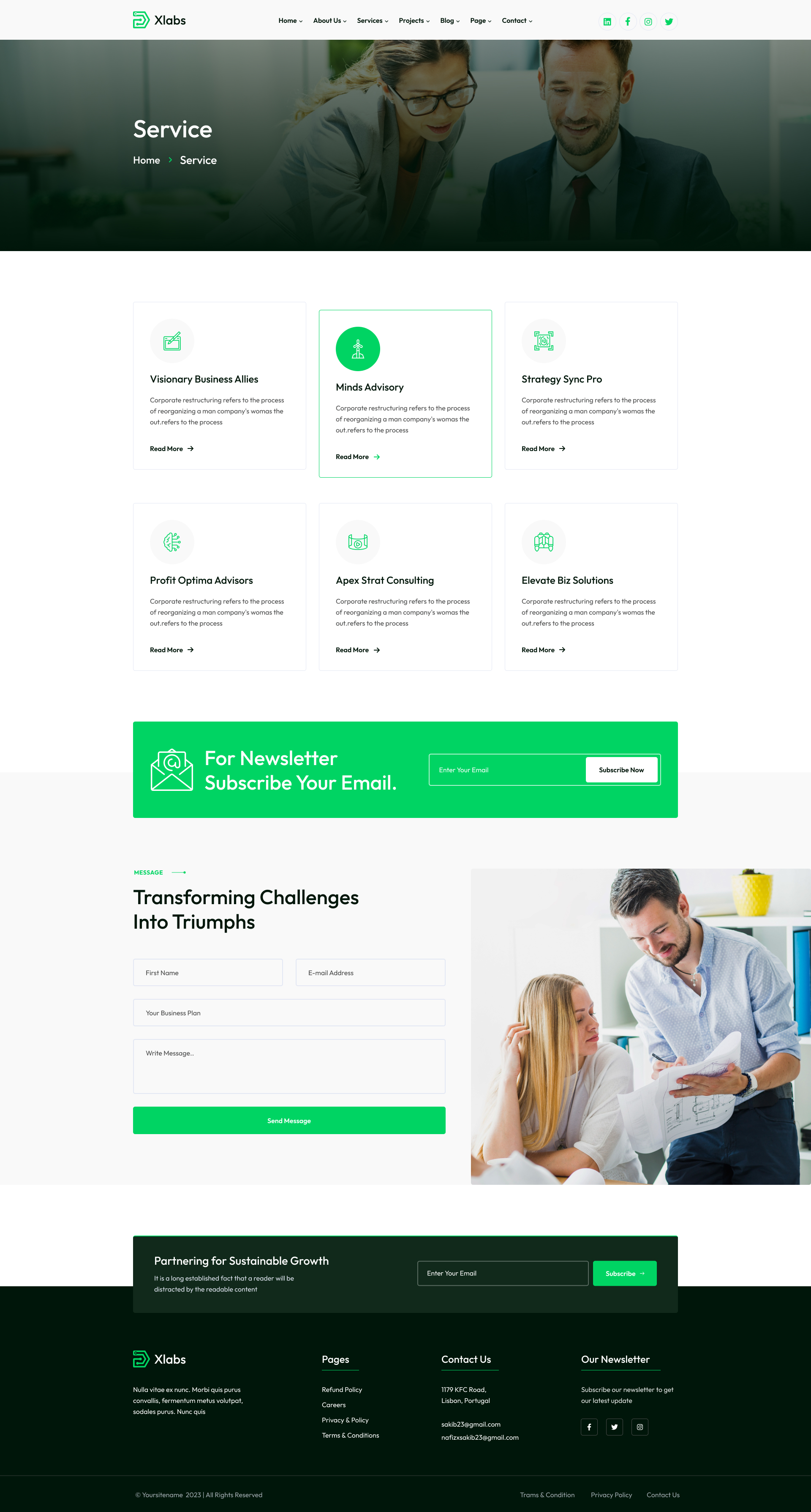 Xlab - Business Consulting Figma Template by Mugli | ThemeForest