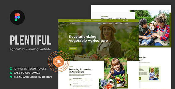 Plentiful - Agriculture Farming Figma Template