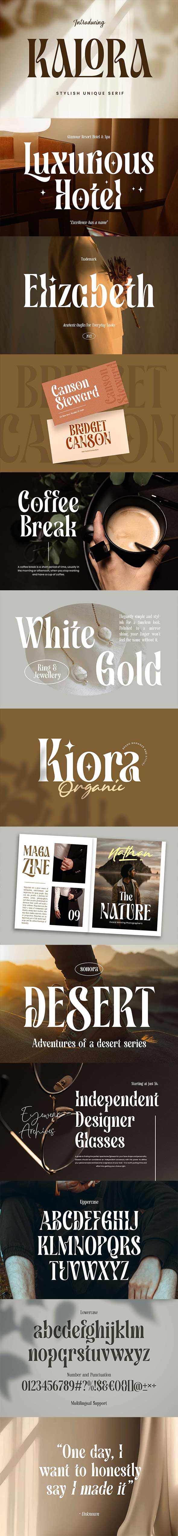 Kalora - Unique Serif