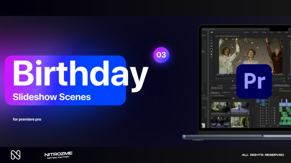 Birthday Slideshow Scenes Vol. 03 for Premiere Pro