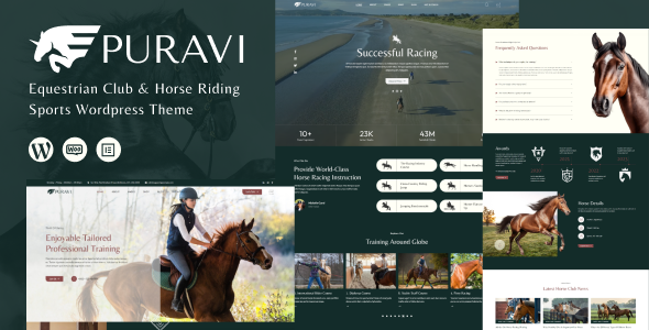 Puravi – Equestrian Club & Horse-Riding WordPress Theme