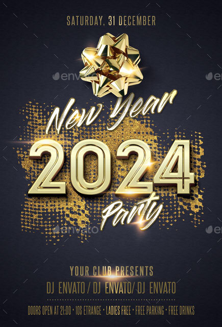 New Year, Print Templates | GraphicRiver