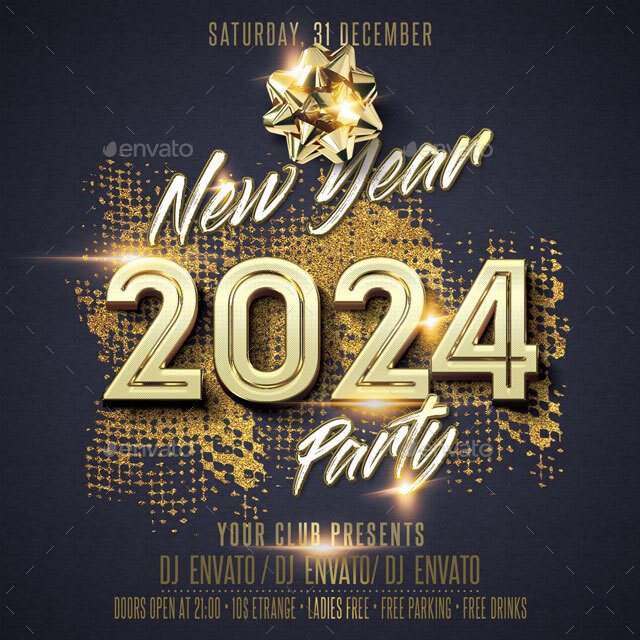 New Year, Print Templates | GraphicRiver