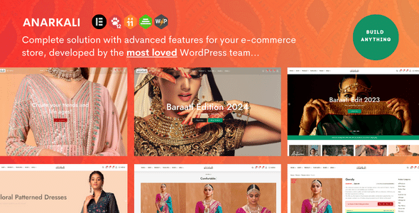 Anarkali –  Fashion Store WooCommerce Elementor WordPress Theme