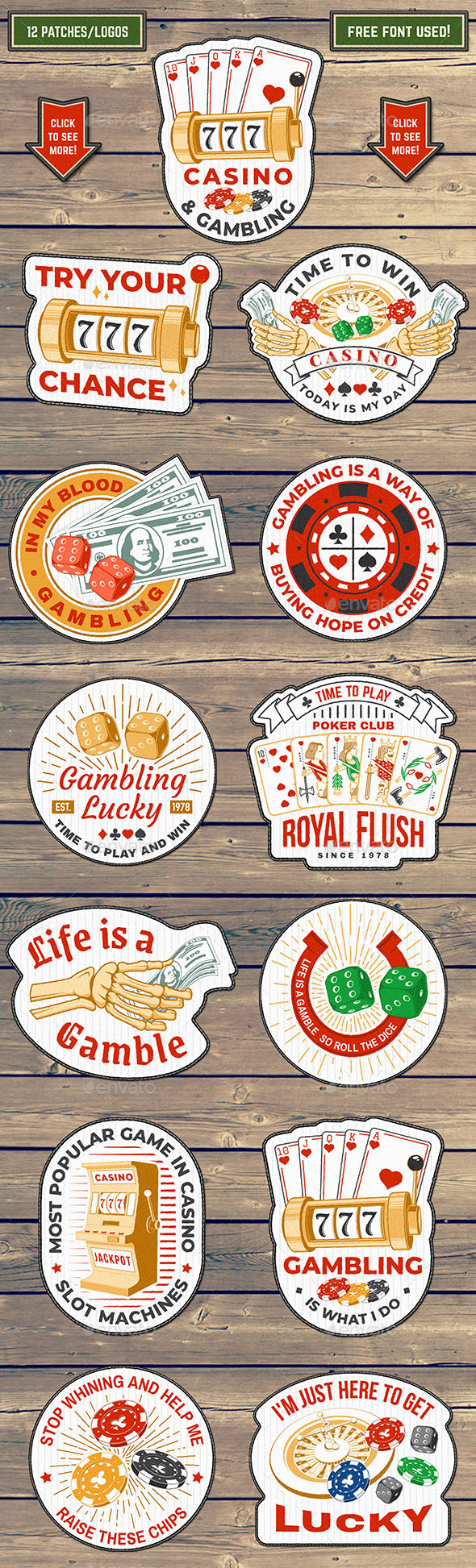 Casino and Gambling sticker