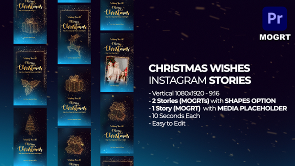 Christmas Wishes Instagram Stories MOGRTS