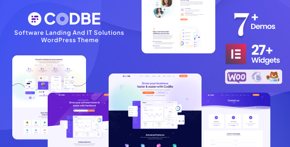 CodBe – Software Landing and IT Solutions WordPress Theme