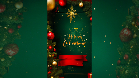 Christmas Greetings 3D Design Instagram Story