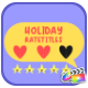 Holiday Rate Titles | FCPX