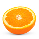 Half orange fruit isolated on white background - PhotoDune Item for Sale