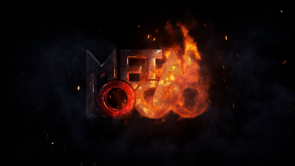 Burning Metal Logo Mogrt