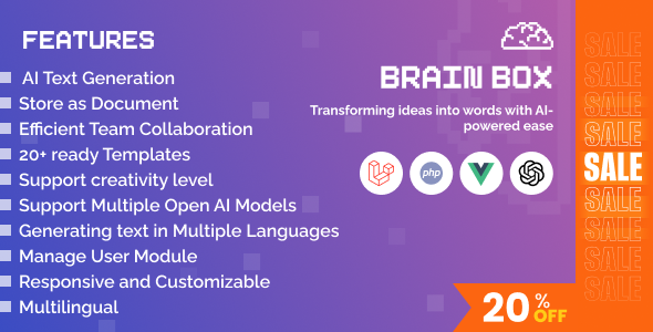 Brain Box - AI Writing Assistant and Content Creator