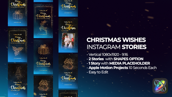 Christmas Wishes Instagram Stories Apple Motion