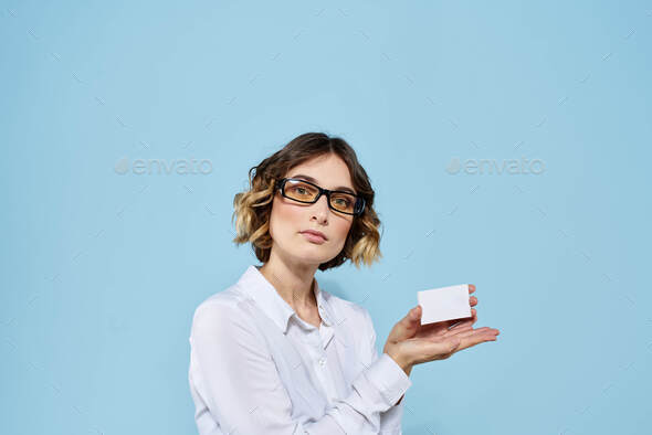 Women with eyeglass