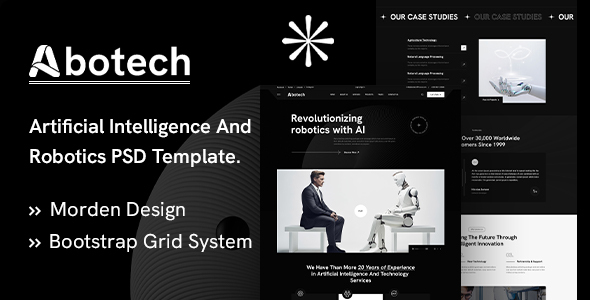 Abotech - Artificial Intelligence & Robotics PSD Template.